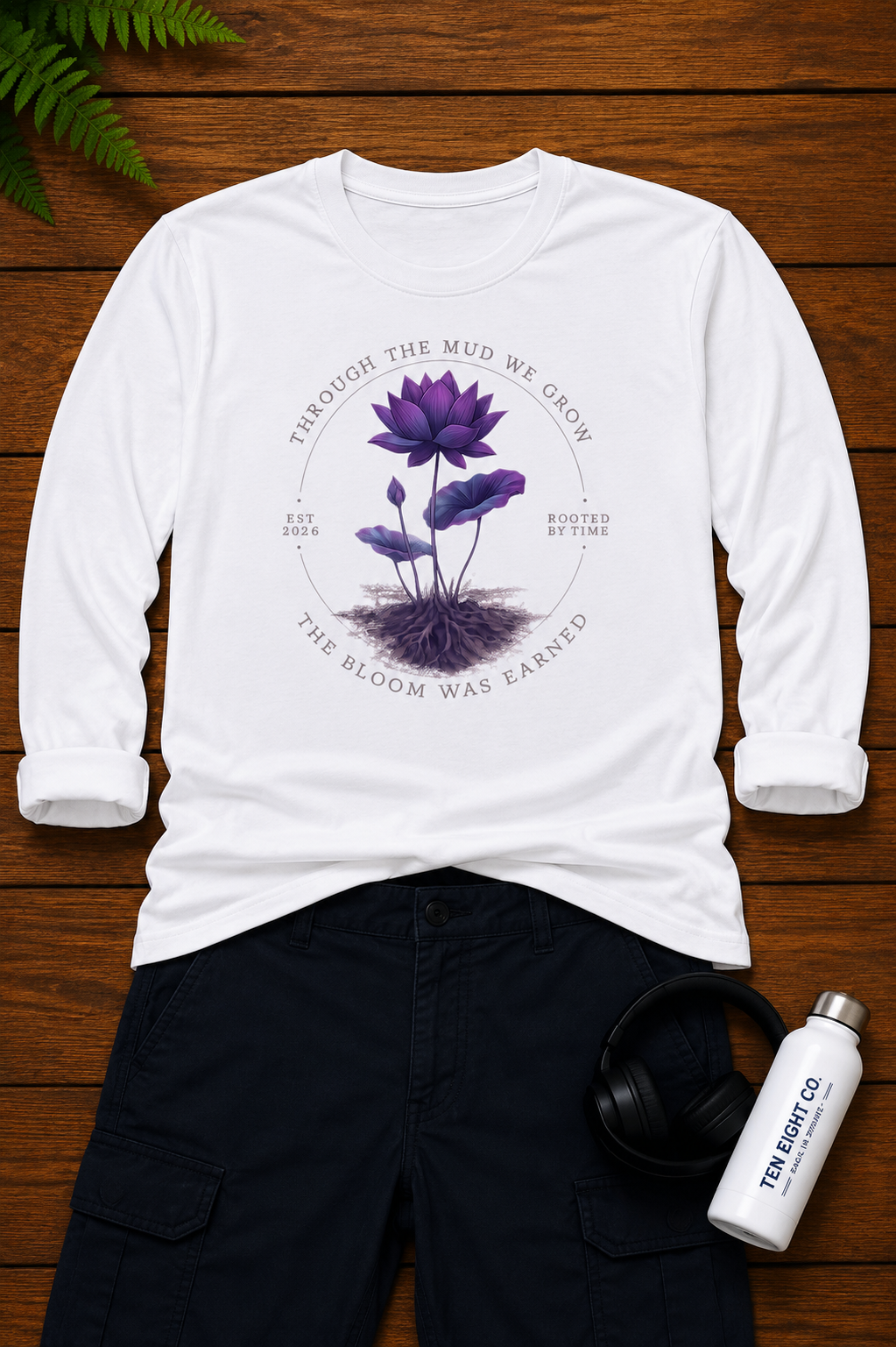 Lotus through the Mud - L/S Tee