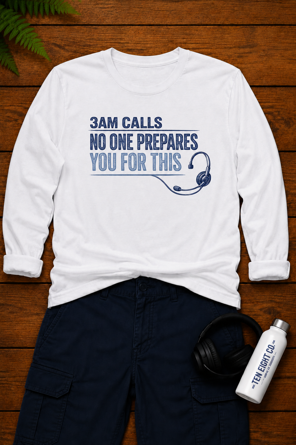 3amCalls.NoOnePrepares - L/S Fitted Crew