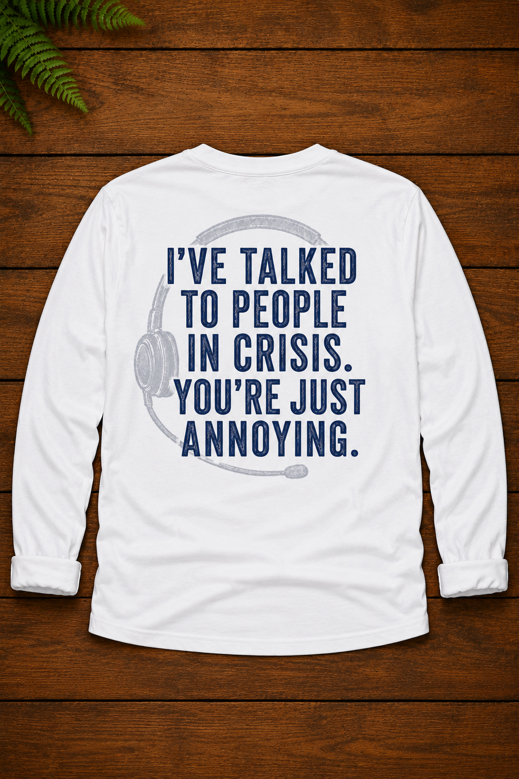 People in Crisis - L/S Fitted Crew